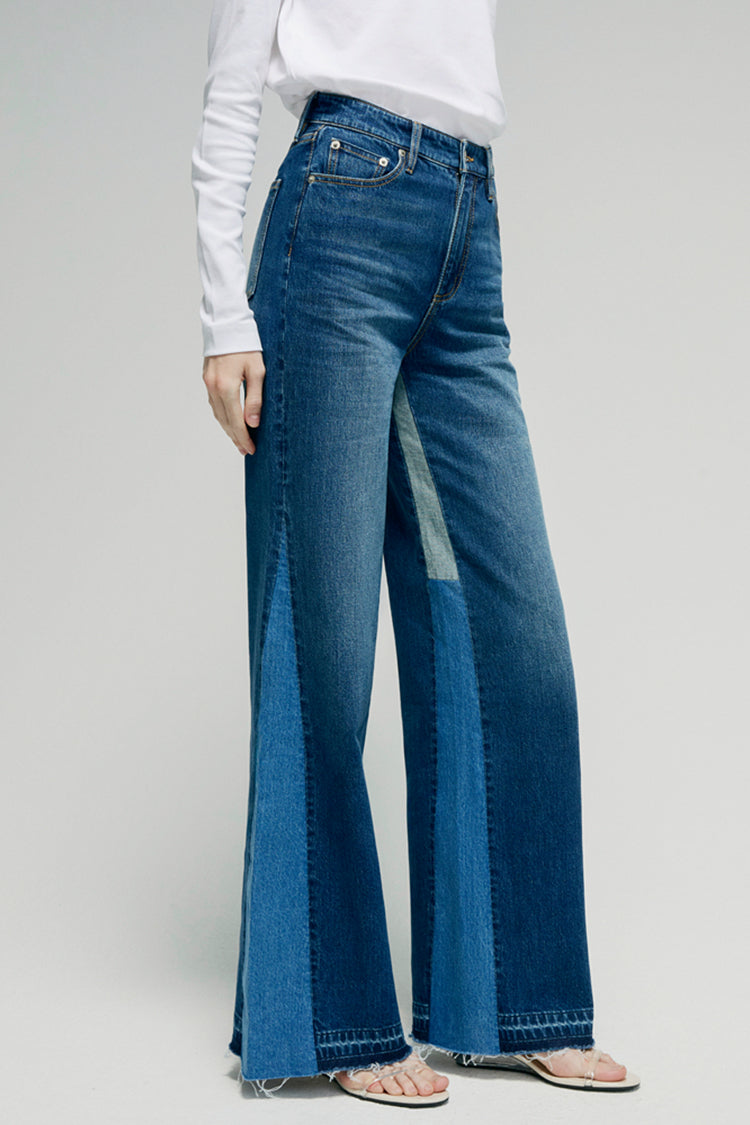 Shadow Split Wideleg Jeans HJ056