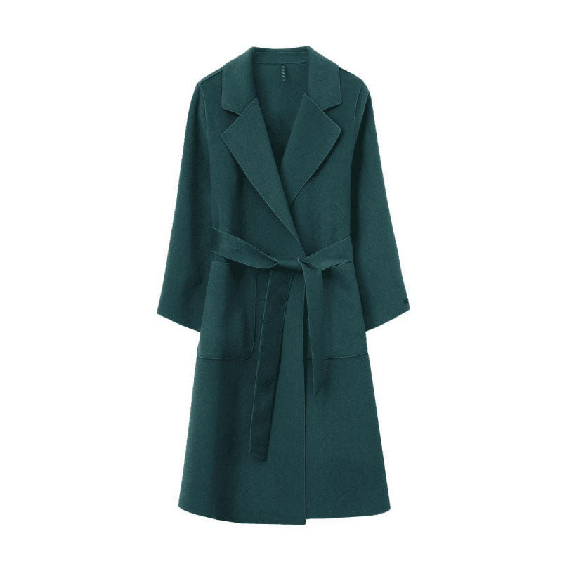 Women Loose Fit Mid-Length Coat