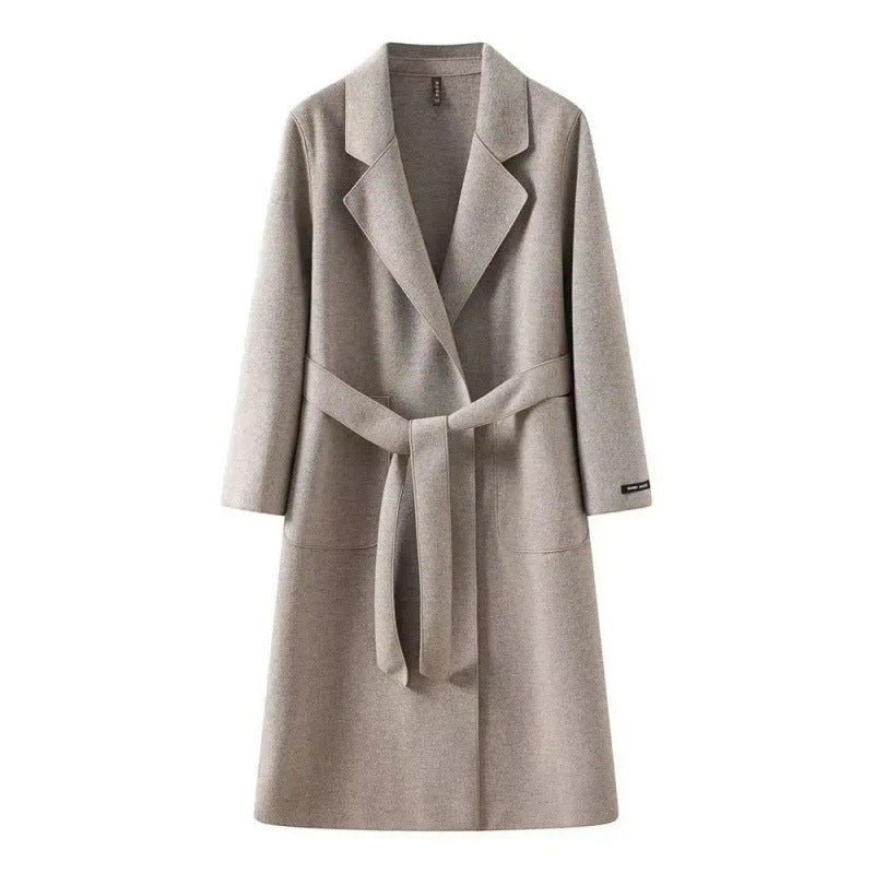 Women Loose Fit Mid-Length Coat