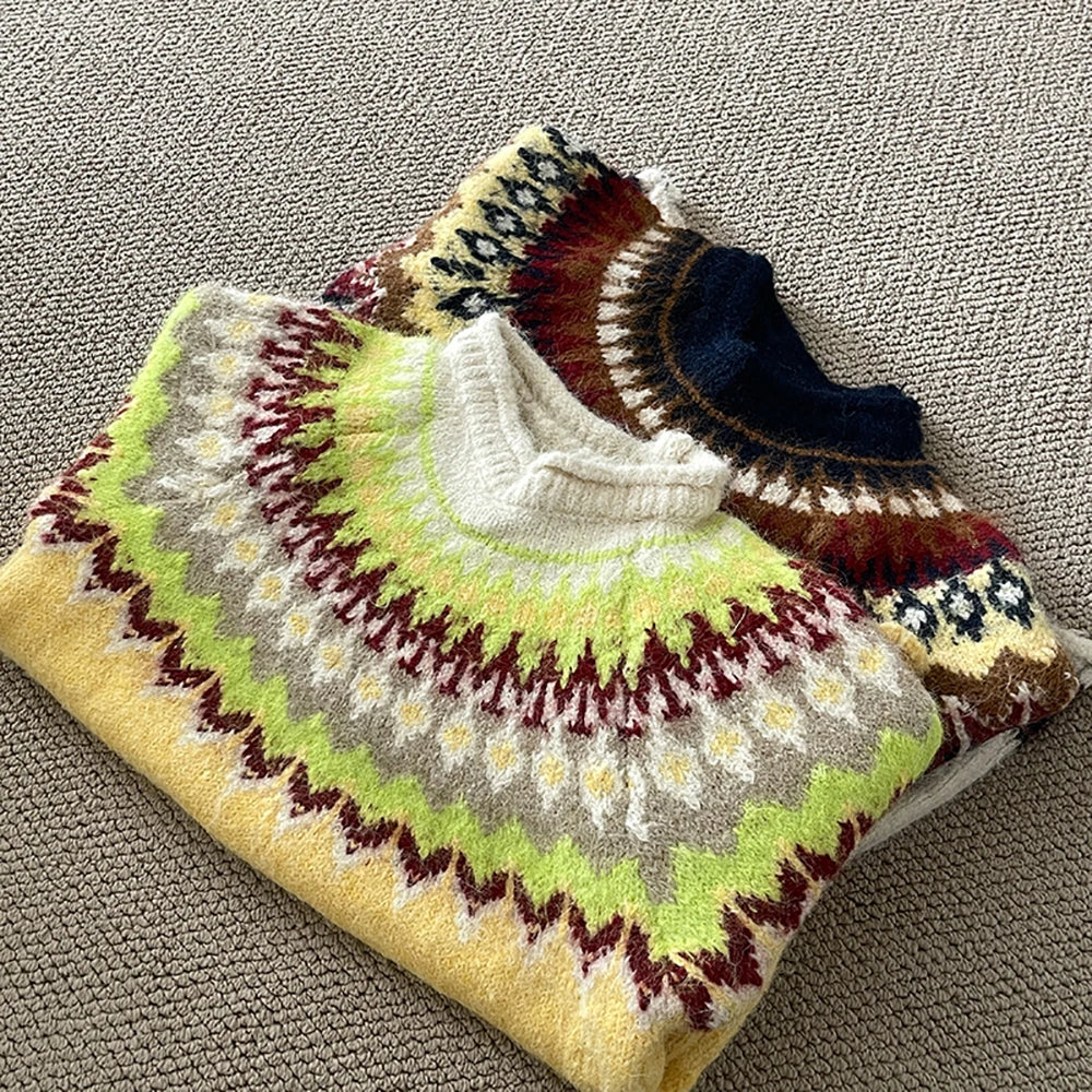 Women's Vintage Pattern Sweater Trendy