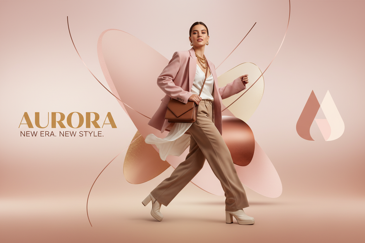 Fresh youthful fashion banner