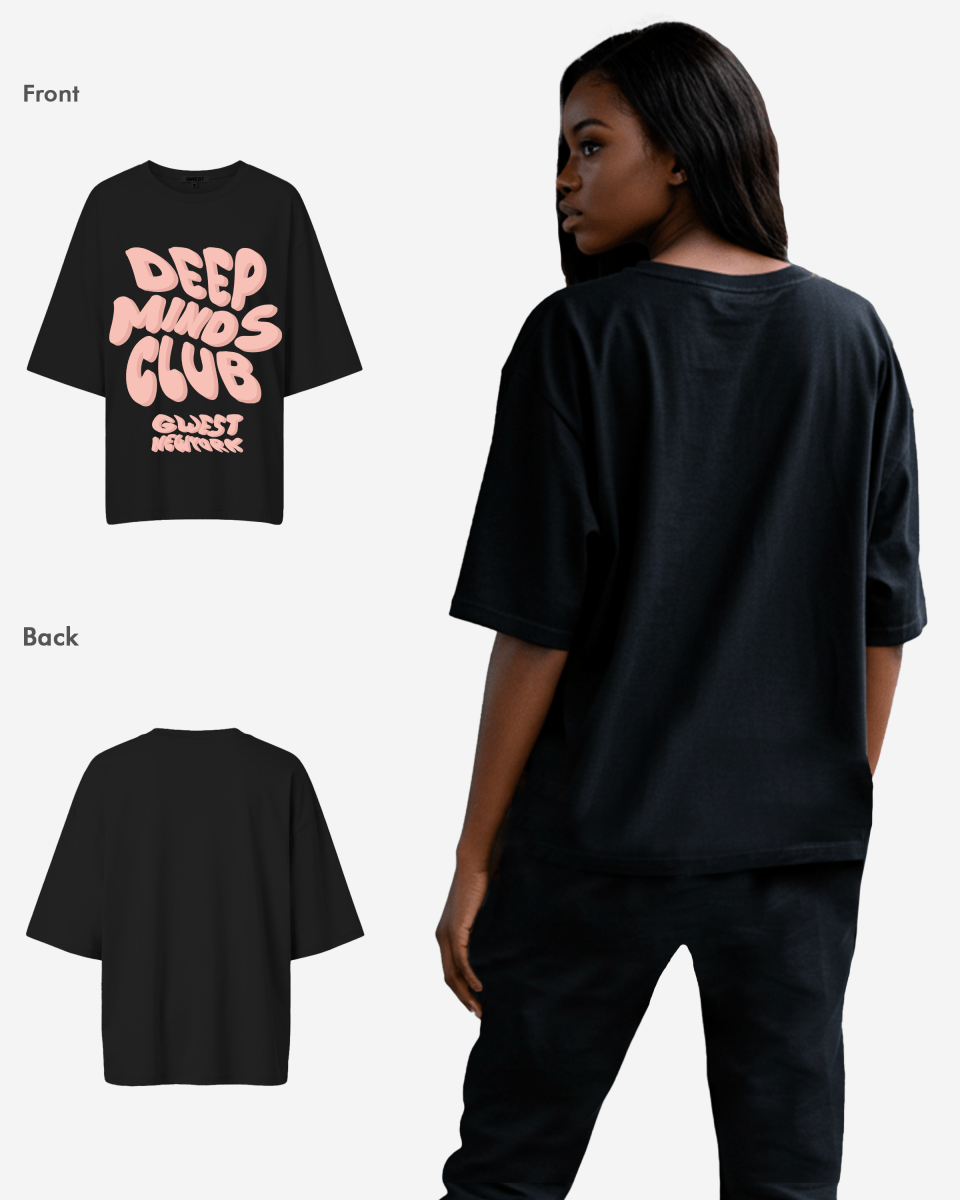 G West Womens Deep Minds Club Oversized Tee