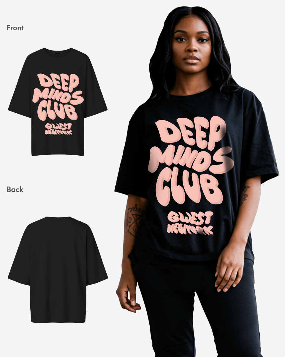 G West Womens Deep Minds Club Oversized Tee