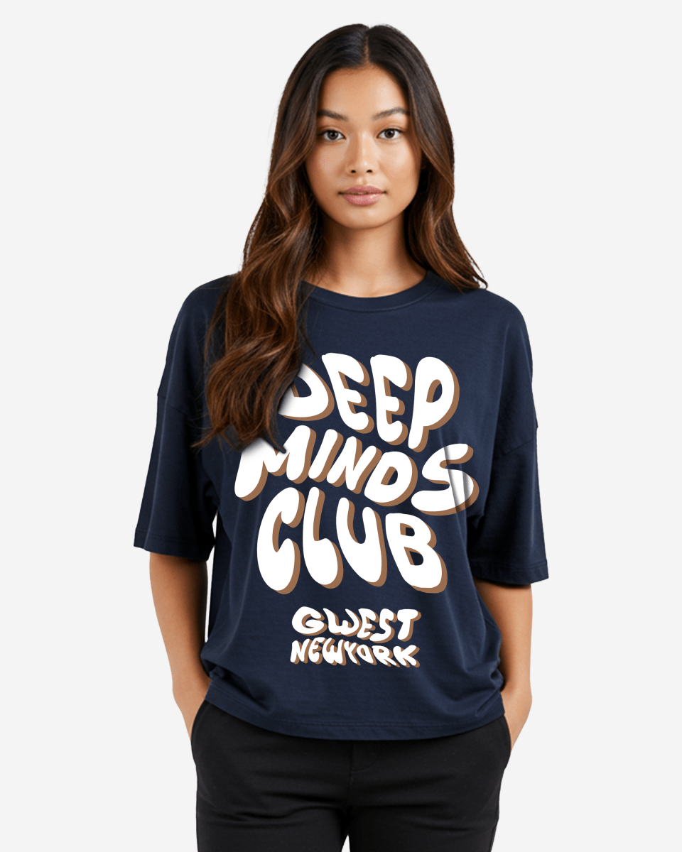 G West Womens Deep Minds Club Oversized Tee