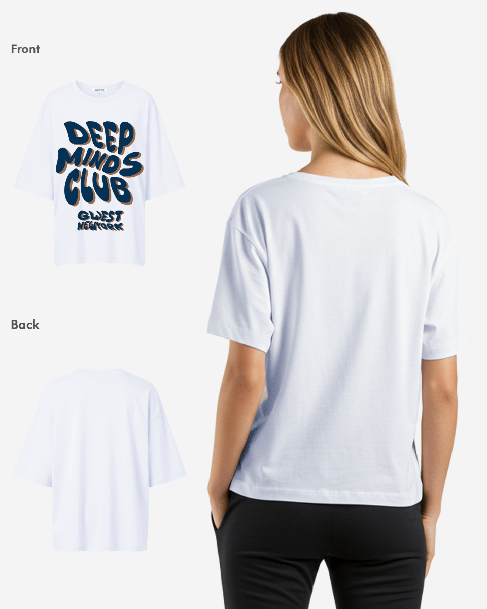 G West Womens Deep Minds Club Oversized Tee