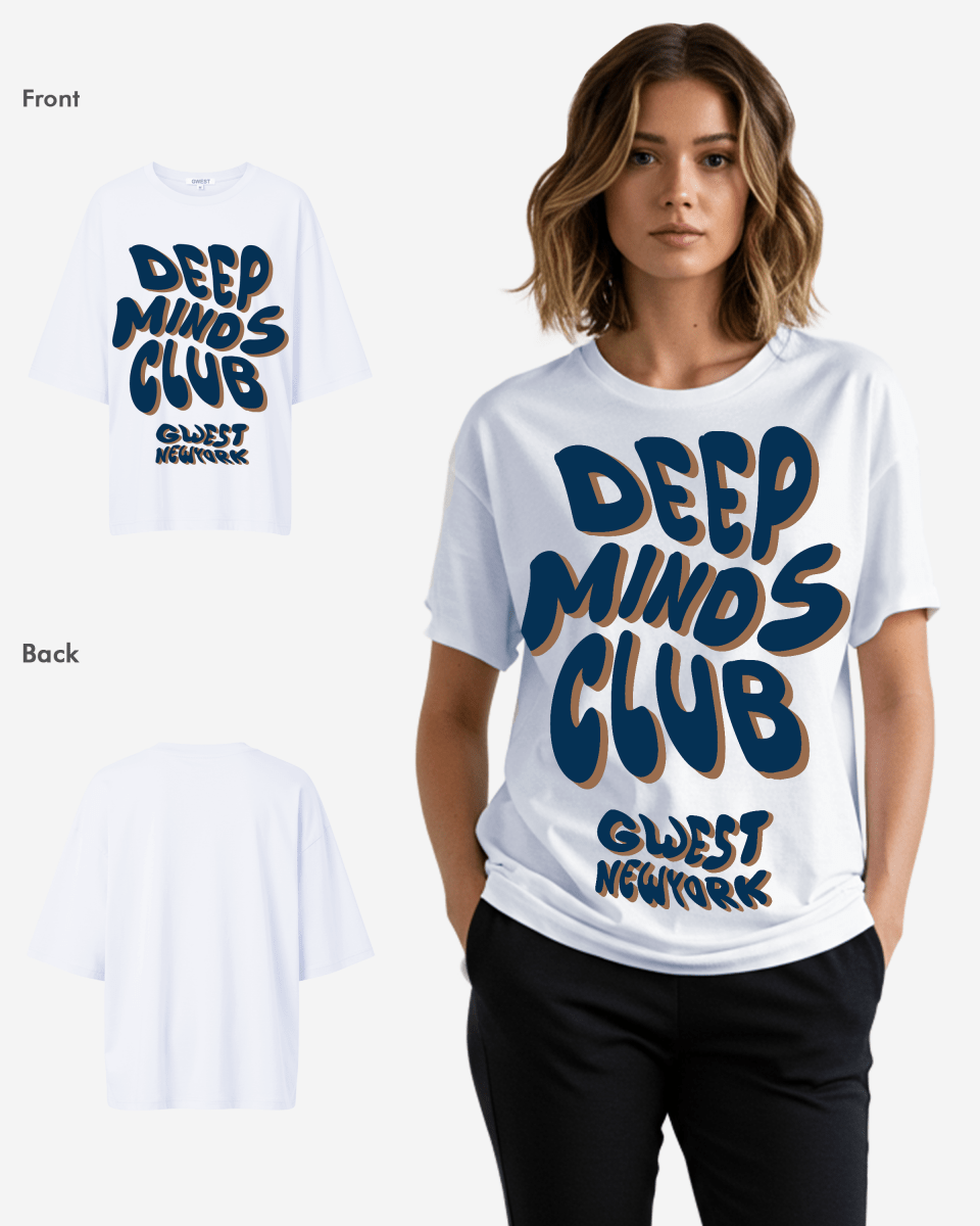 G West Womens Deep Minds Club Oversized Tee