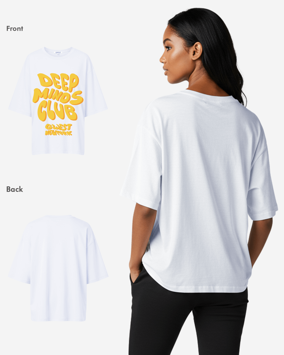 G West Womens Deep Minds Club Oversized Tee