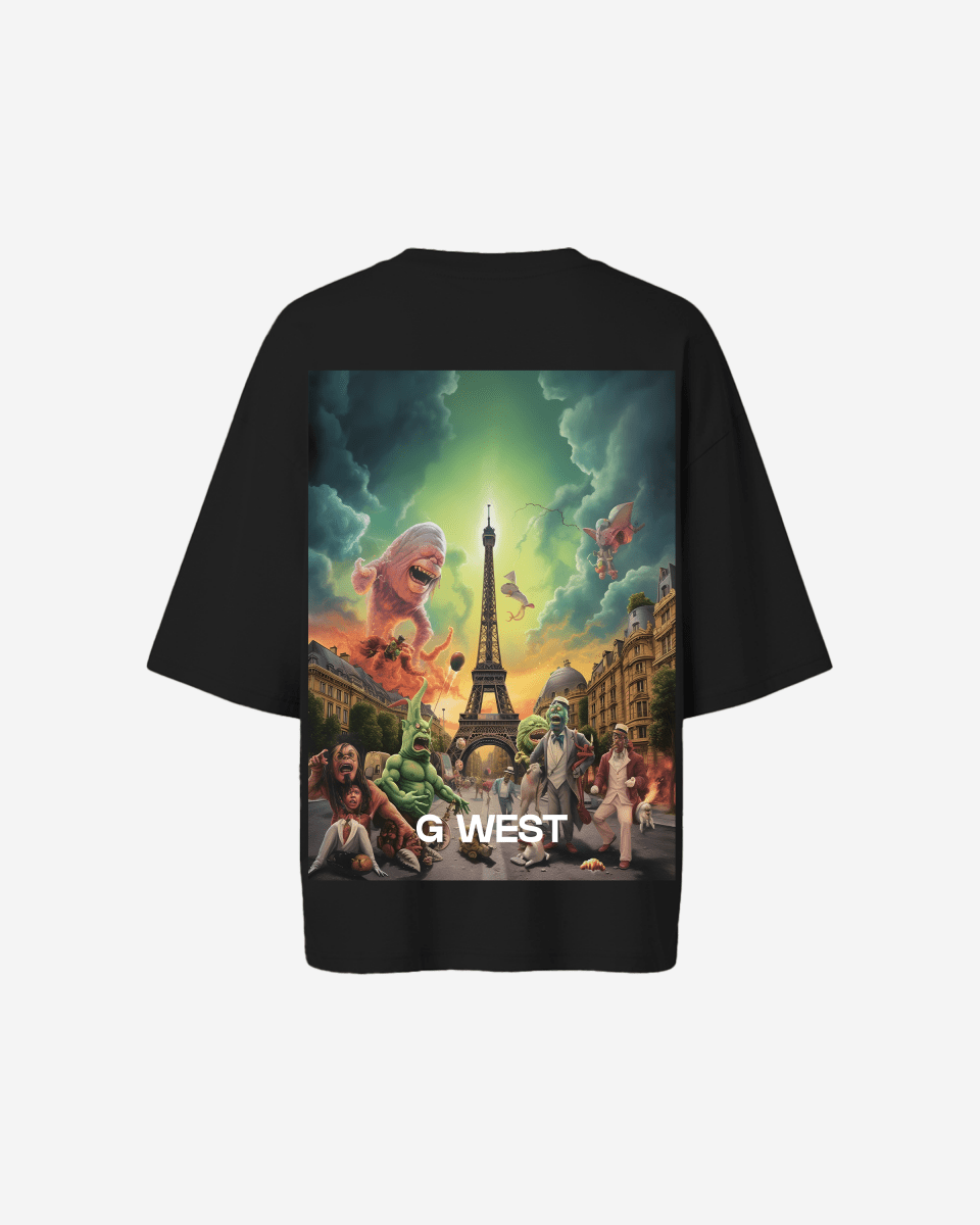 G West Womens In Paris Oversized T-Shirt