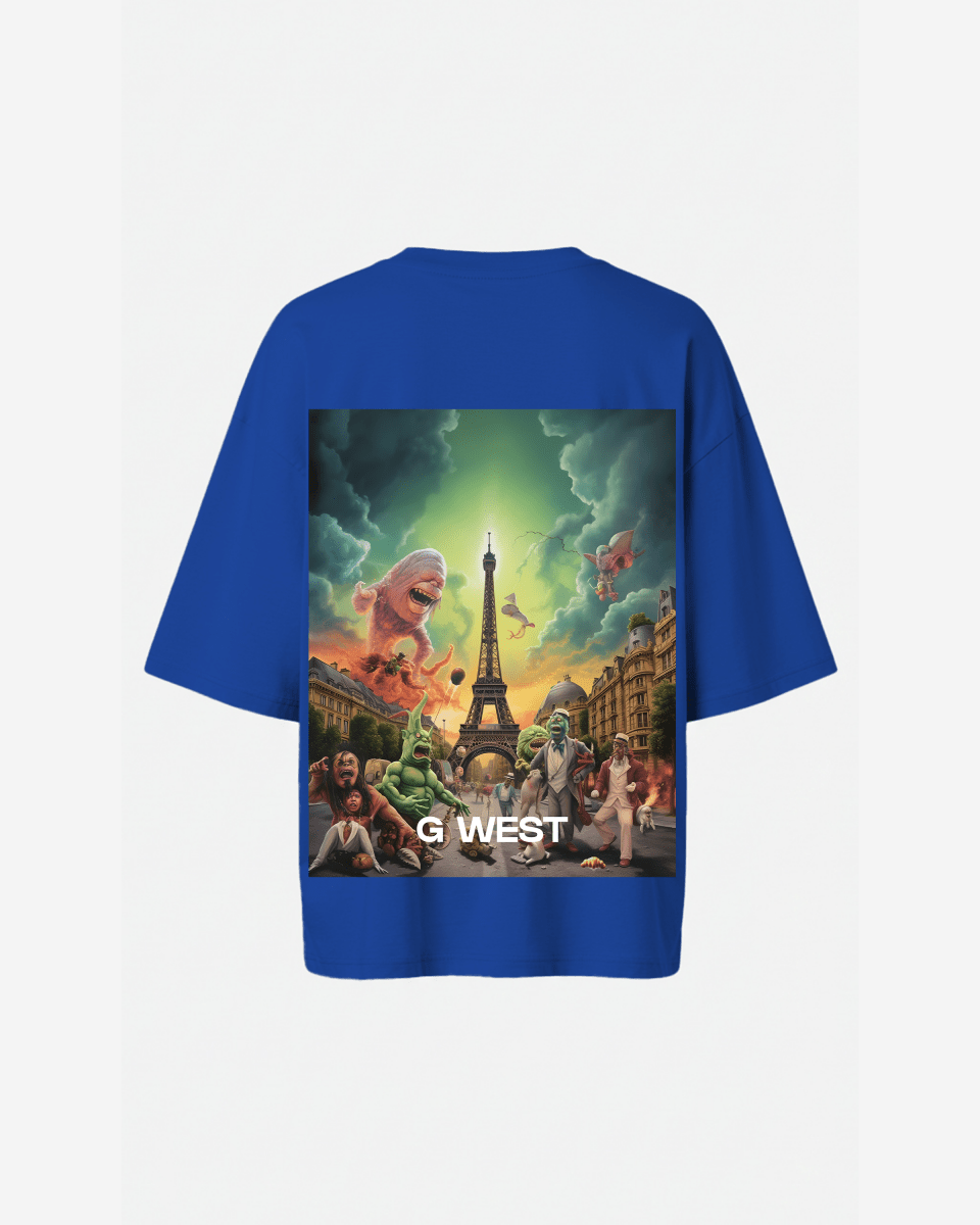 G West Womens In Paris Oversized T-Shirt