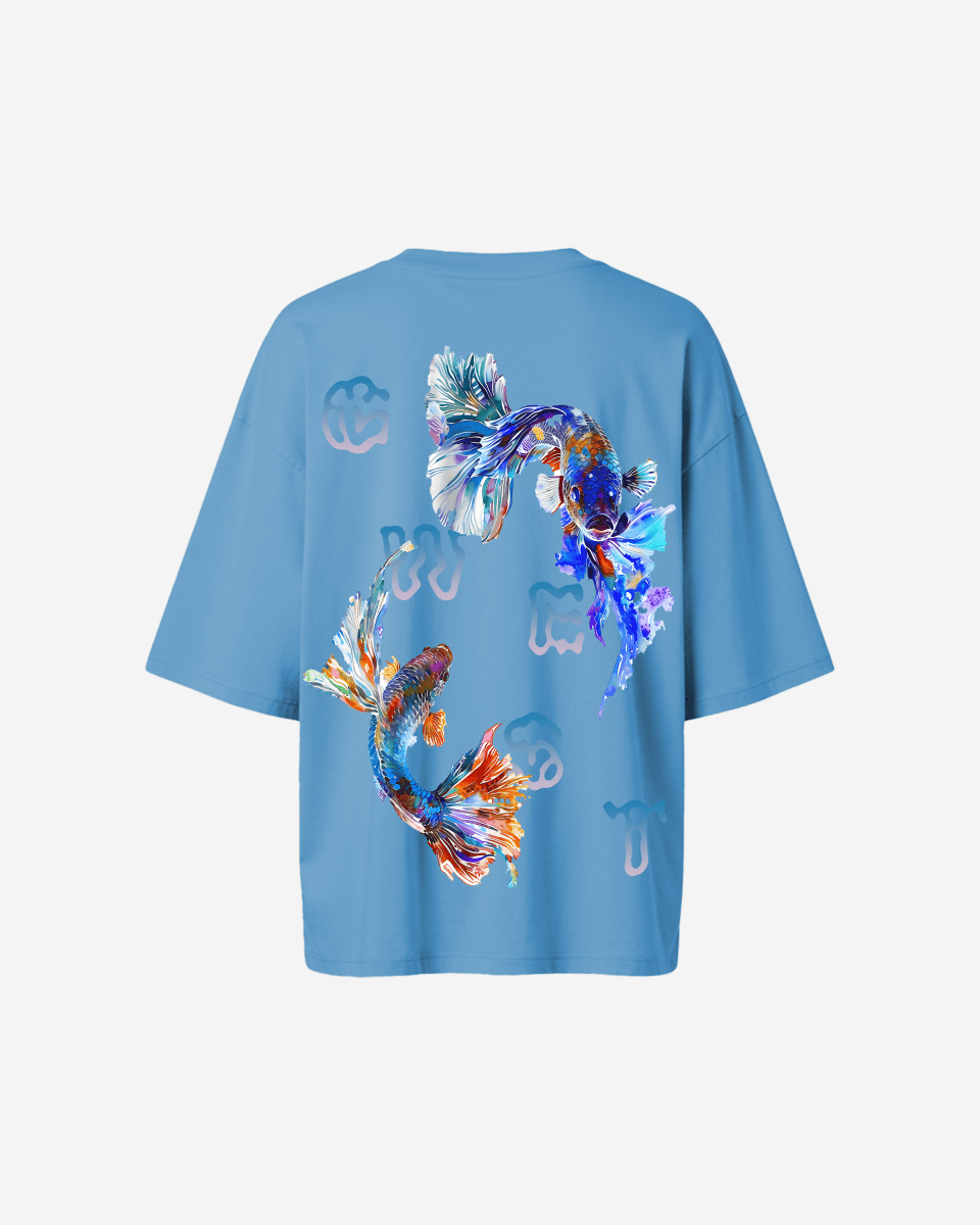 G West Womens Oversized Fish Lifestyle T Shirt